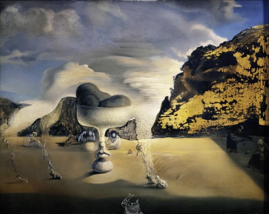 Invisible Afghan with the Apparition, 1938 by Salvador Dali