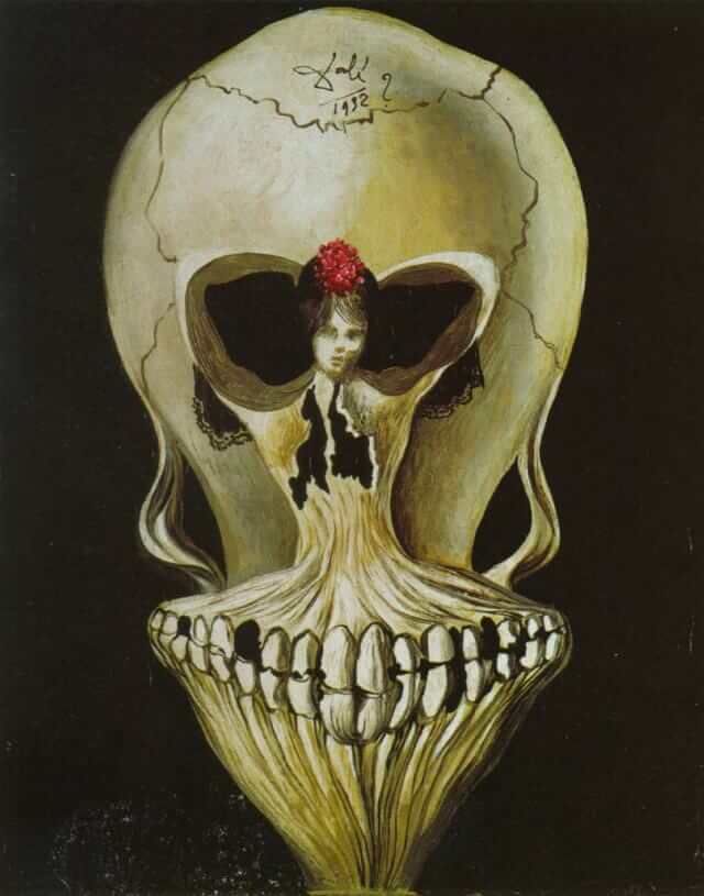 Ballerina in a Death's Head, 1939 by Salvador Dali