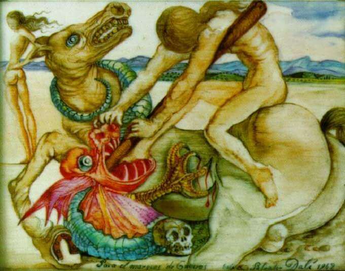 Saint George and the Dragon, 1942 by Salvador Dali